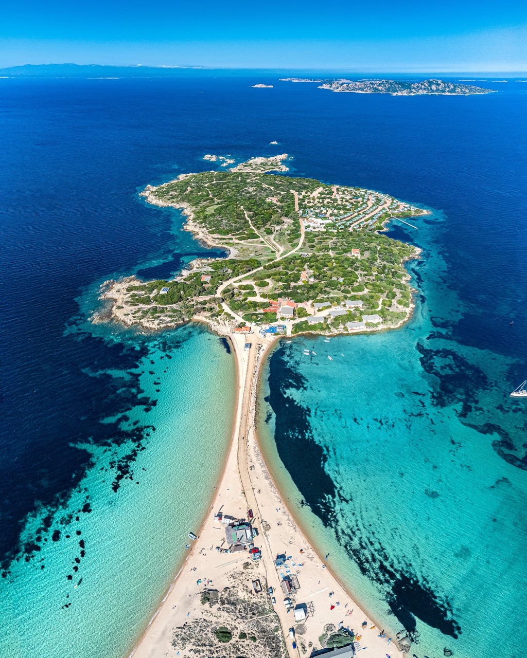 Scenic view of Isola dei Gabbiani, Porto Pollo